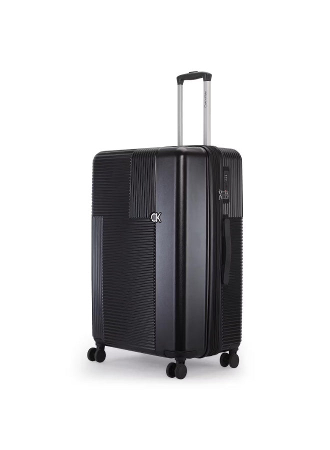 Calvin Klein Astoria Hardside Luggage on Wheels for Unisex | Ultra Lightweight ABS with 4 Spinner Wheels | Color Black