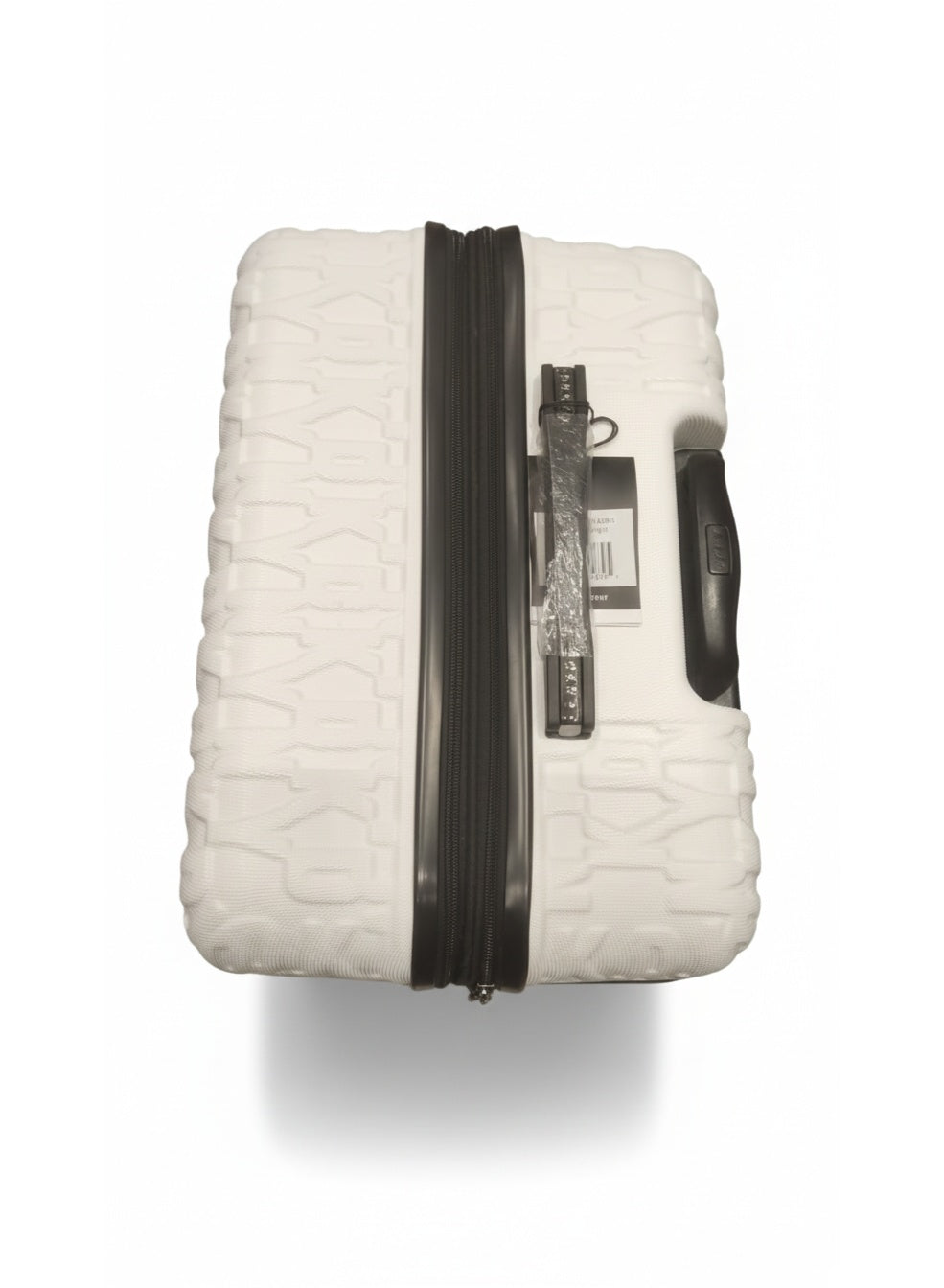 DKNY DNA Hardside Luggage on Wheels for Unisex | Ultra Lightweight ABS on with Spinner Wheels 4 Color White