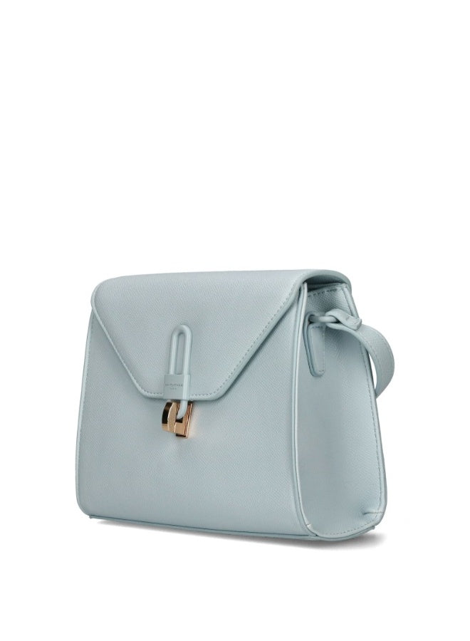 David Jones Shoulder Bag for Women, faux Leather Hobo Crossover Fashion Handbag Purse Color COCONUTCREAM