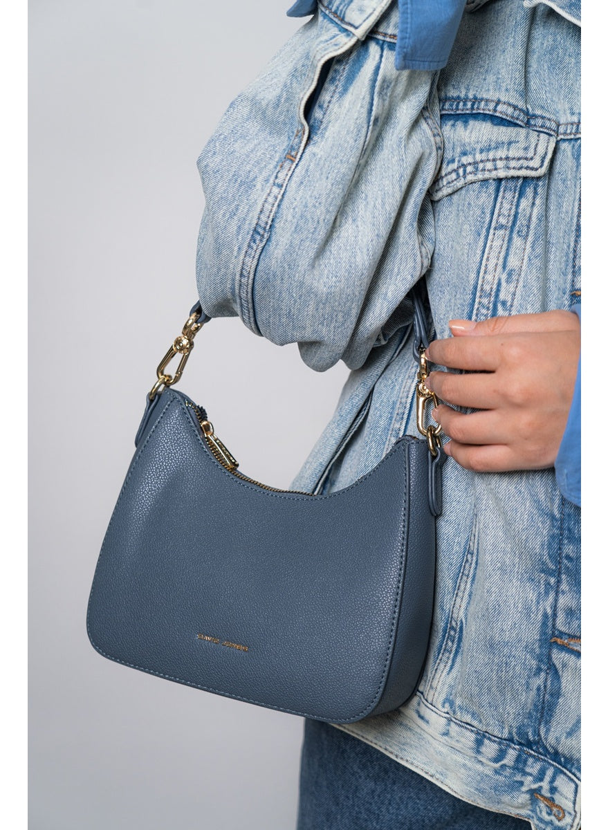 David Jones Shoulder Bag for Women, faux Leather Hobo Crossover Fashion Handbag Purse Color TAOSTAUPE