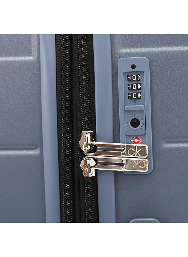 Calvin Klein Palisades 3-Piece Hardsided Luggage Set on Wheels for Unisex | Ultra Lightweight ABS with Spinner Wheels 4 Color Flintstone