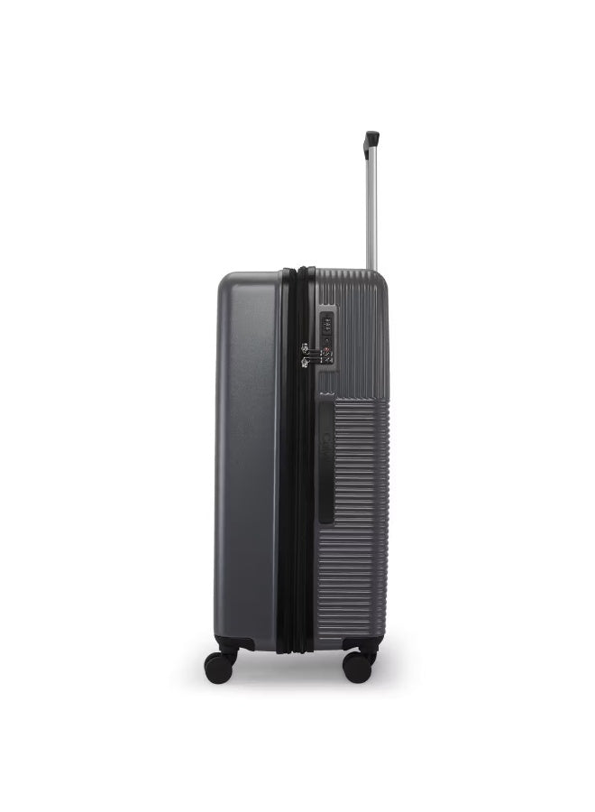 Calvin Klein Astoria Hardside Luggage on Wheels for Unisex | Ultra Lightweight ABS with 4 Spinner Wheels | Color Charcoal