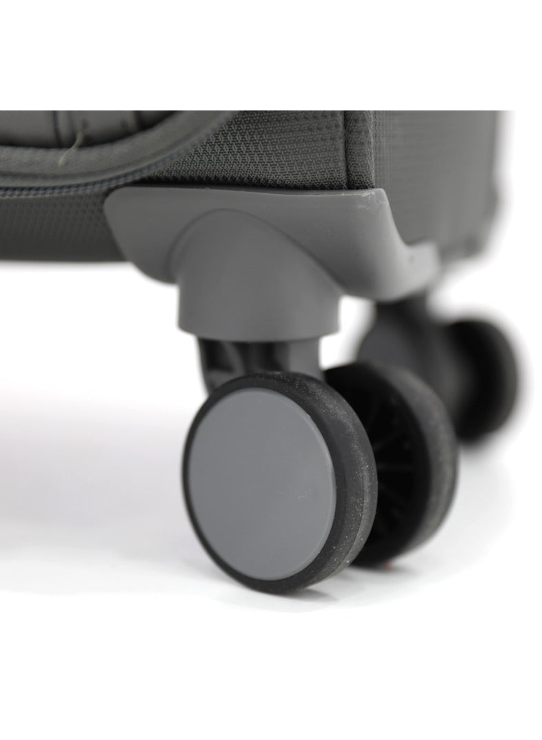 Calvin Klein Solana Softside Spinner Luggage On Wheels, Ultra Lightweight Polyester, 4 Double Wheels