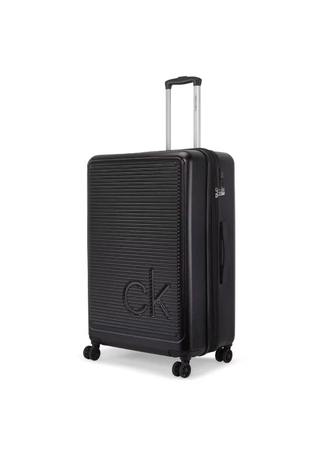 Calvin Klein Horizon Hardside Luggage on Wheels for Unisex | Ultra Lightweight ABS with 4 Spinner Wheels | Color Black