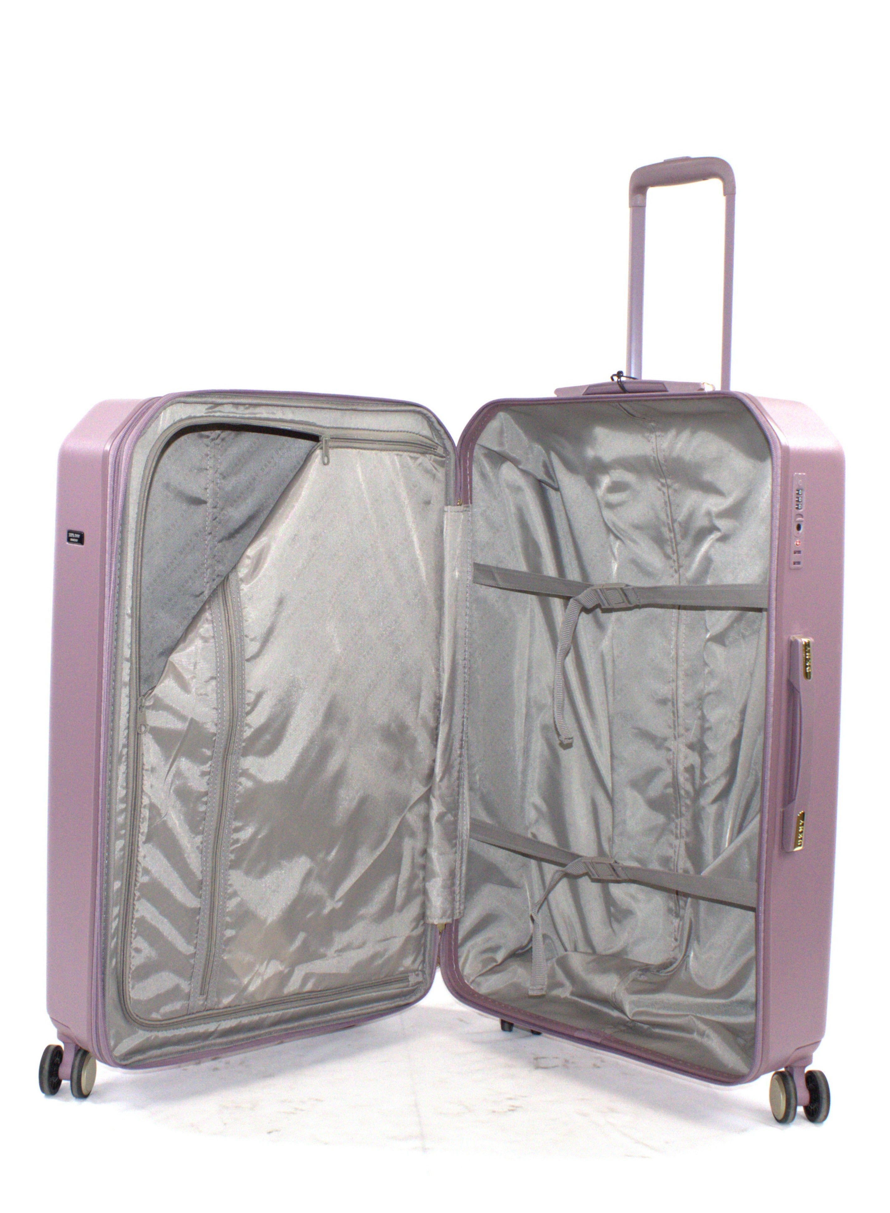 Dkny Remix Hardside Luggage on Wheels for Unisex | Ultra Lightweight ABS on with Spinner Wheels 4 Color French Mauve