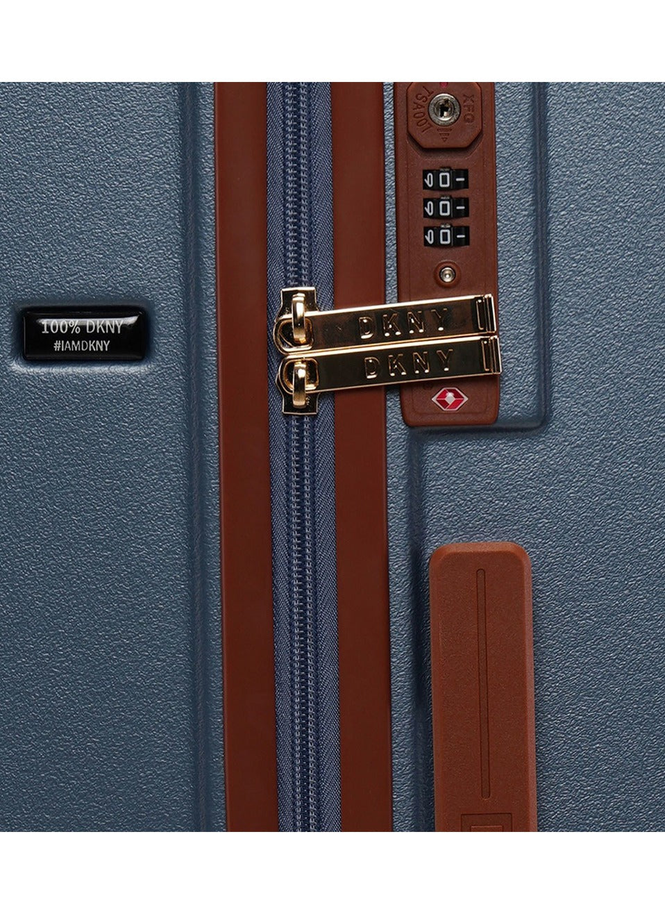 Dkny Promo Intl PM1 Hardside Luggage on Wheels for Unisex | Ultra Lightweight ABS on with Spinner Wheels 4 Color Denim