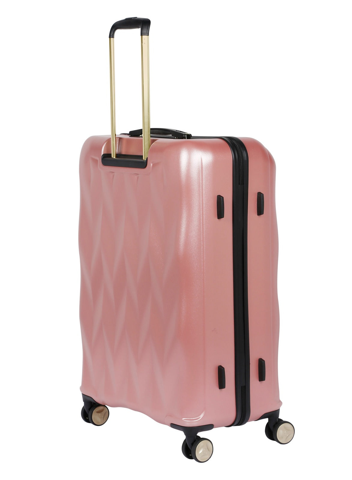 BEBE Ellise Hardside Luggage on Wheels for Unisex | Ultra Lightweight ABS on with Spinner Wheels 4 Color Rose Gold