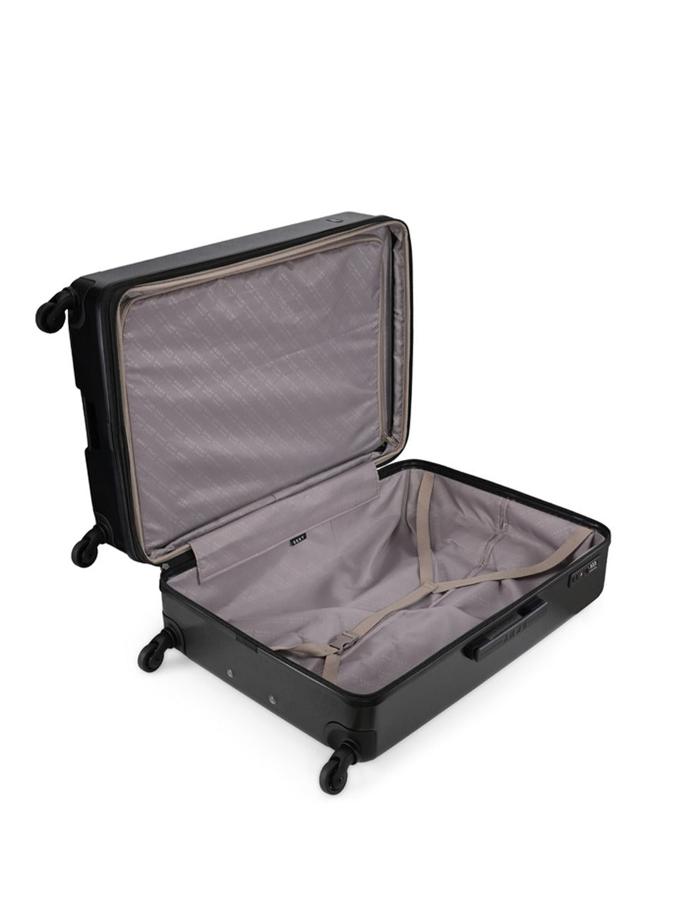 Dkny New Yorker Hardside Luggage on Wheels for Unisex | Ultra Lightweight ABS on with Spinner Wheels 4 Color Black