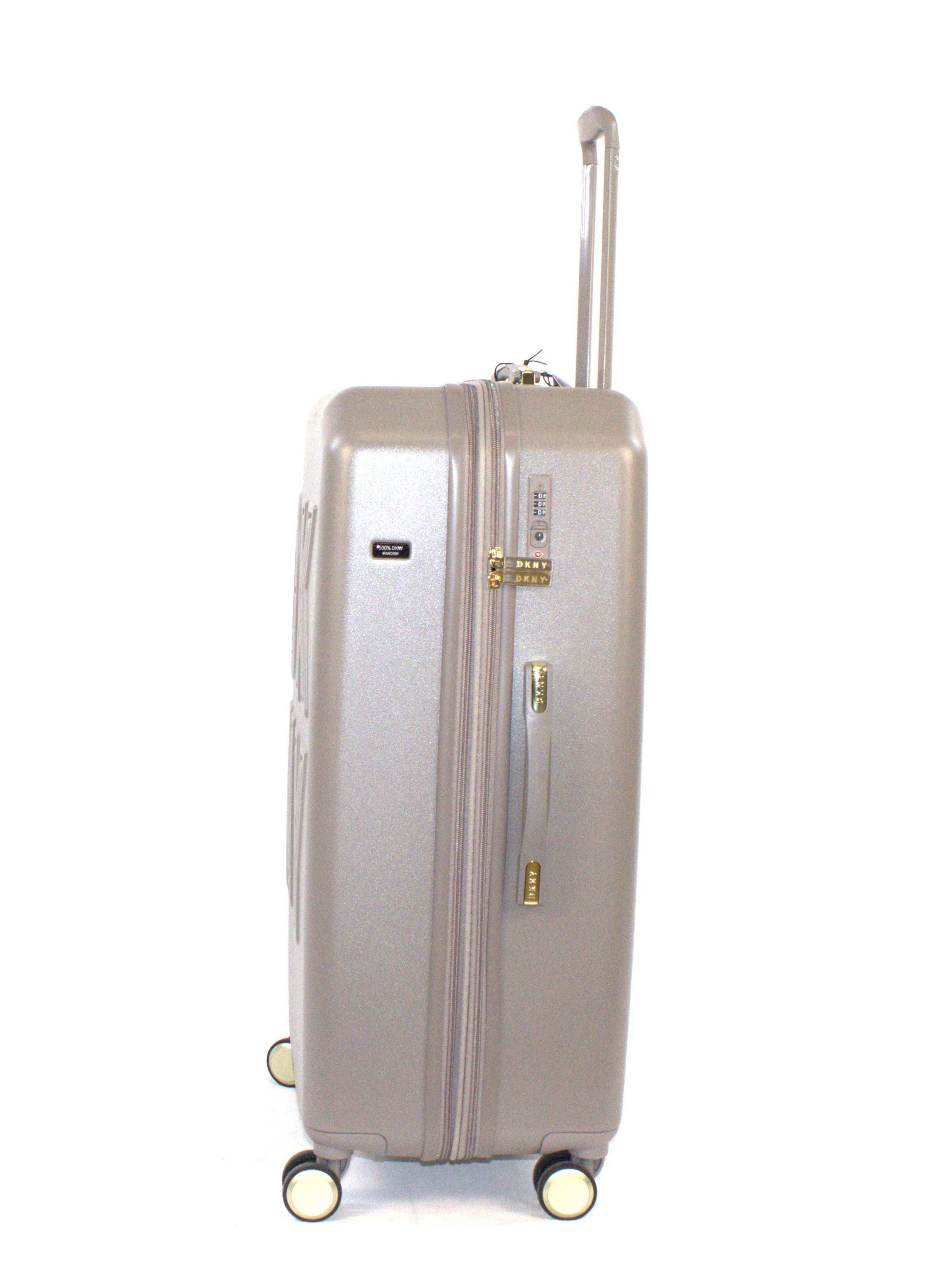 Dkny Remix Hardside Luggage on Wheels for Unisex | Ultra Lightweight ABS on with Spinner Wheels 4 Color Ash