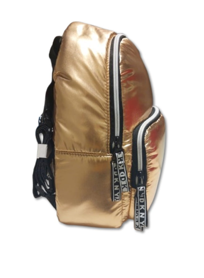 DKNY Skylight Down Space Backpack – Gold – Stylish Lightweight Travel & Daily Use Bag