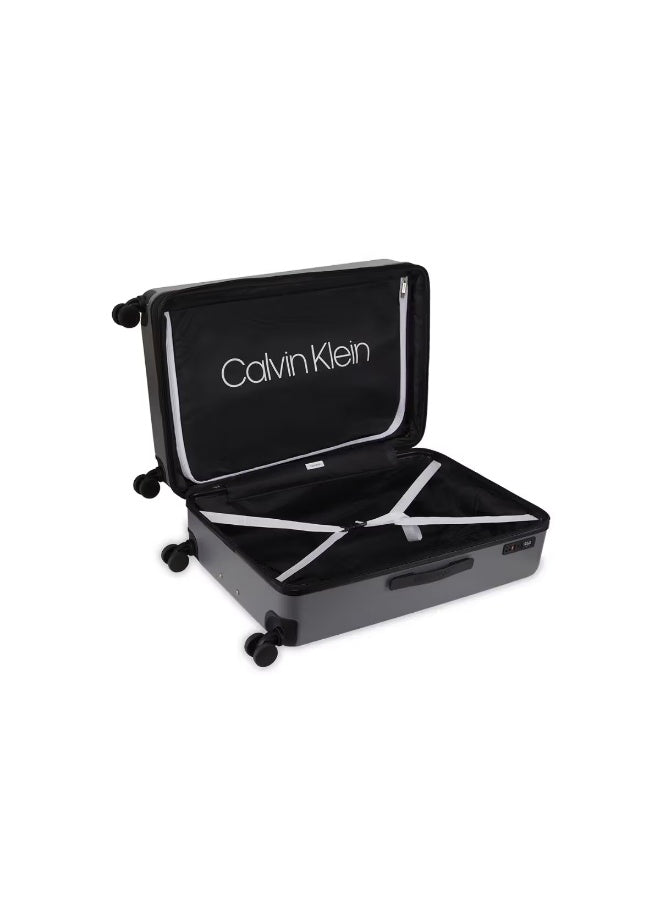 Calvin Klein Horizon Hardside Luggage on Wheels for Unisex | Ultra Lightweight ABS with 4 Spinner Wheels | Color Charcoal