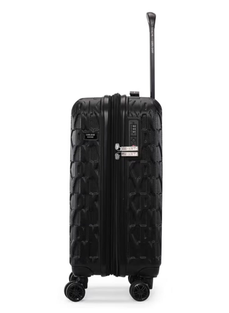 DNA Hardside Luggage on Wheels for Unisex | Ultra Lightweight ABS on with Spinner Wheels 4 Color Black