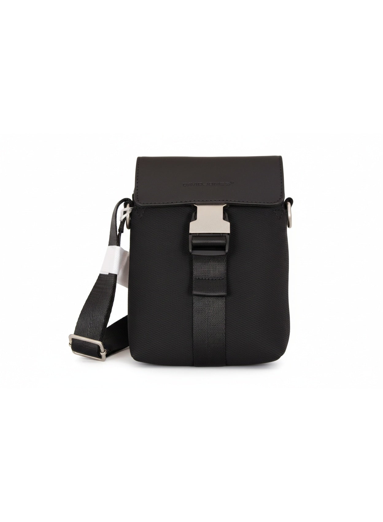 David Jones Women's Crossbody Messenger Bag | Tactical Compact Shoulder Sling Bag with Adjustable Strap | Color Black(CM7491)