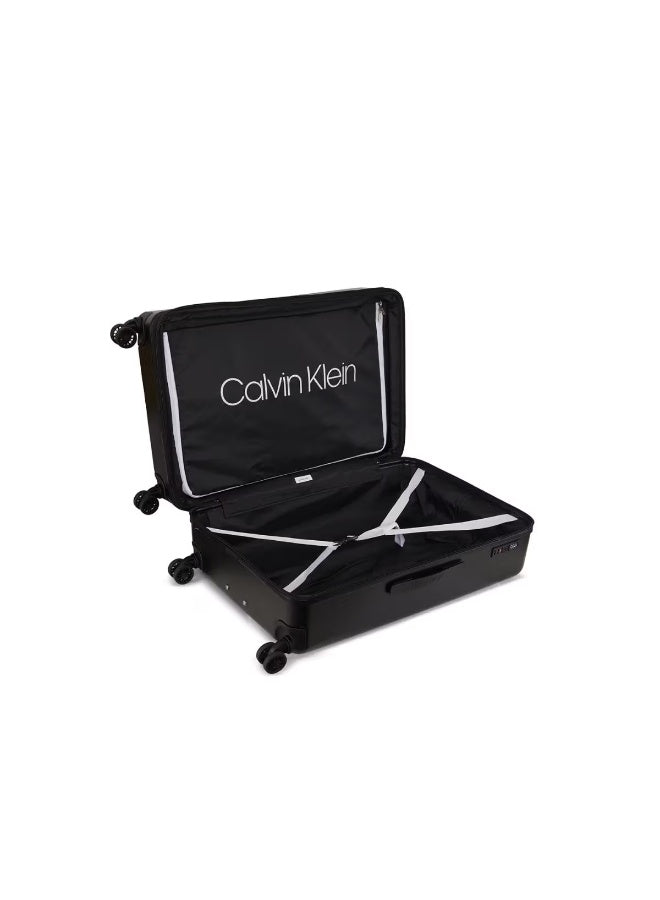 Calvin Klein Horizon Hardside Luggage on Wheels for Unisex | Ultra Lightweight ABS with 4 Spinner Wheels | Color Black