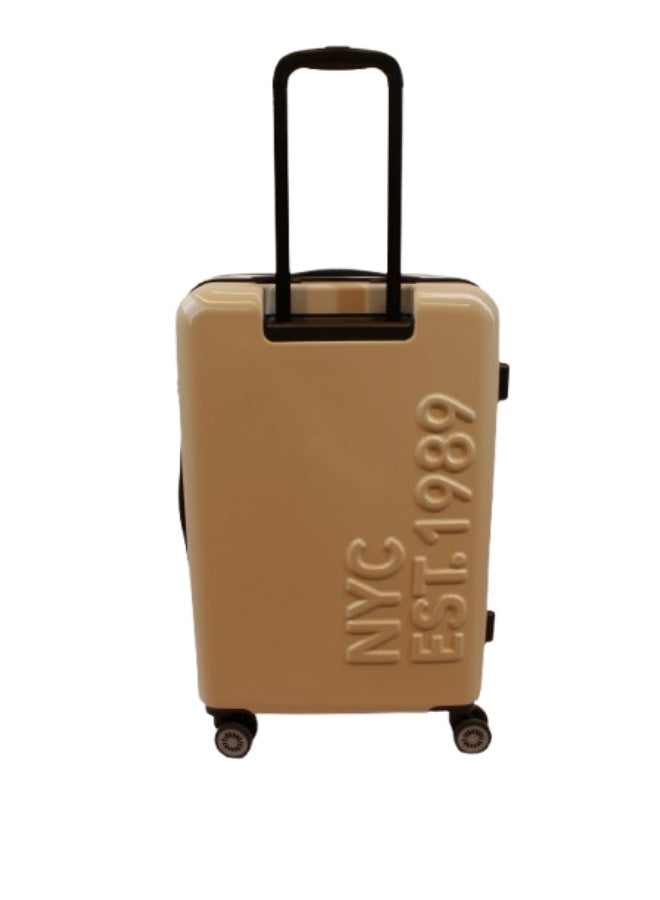 DKNY SOHO Hardside Luggage on Wheels for Unisex | Ultra Lightweight ABS on with Spinner Wheels 4 Color Taupe