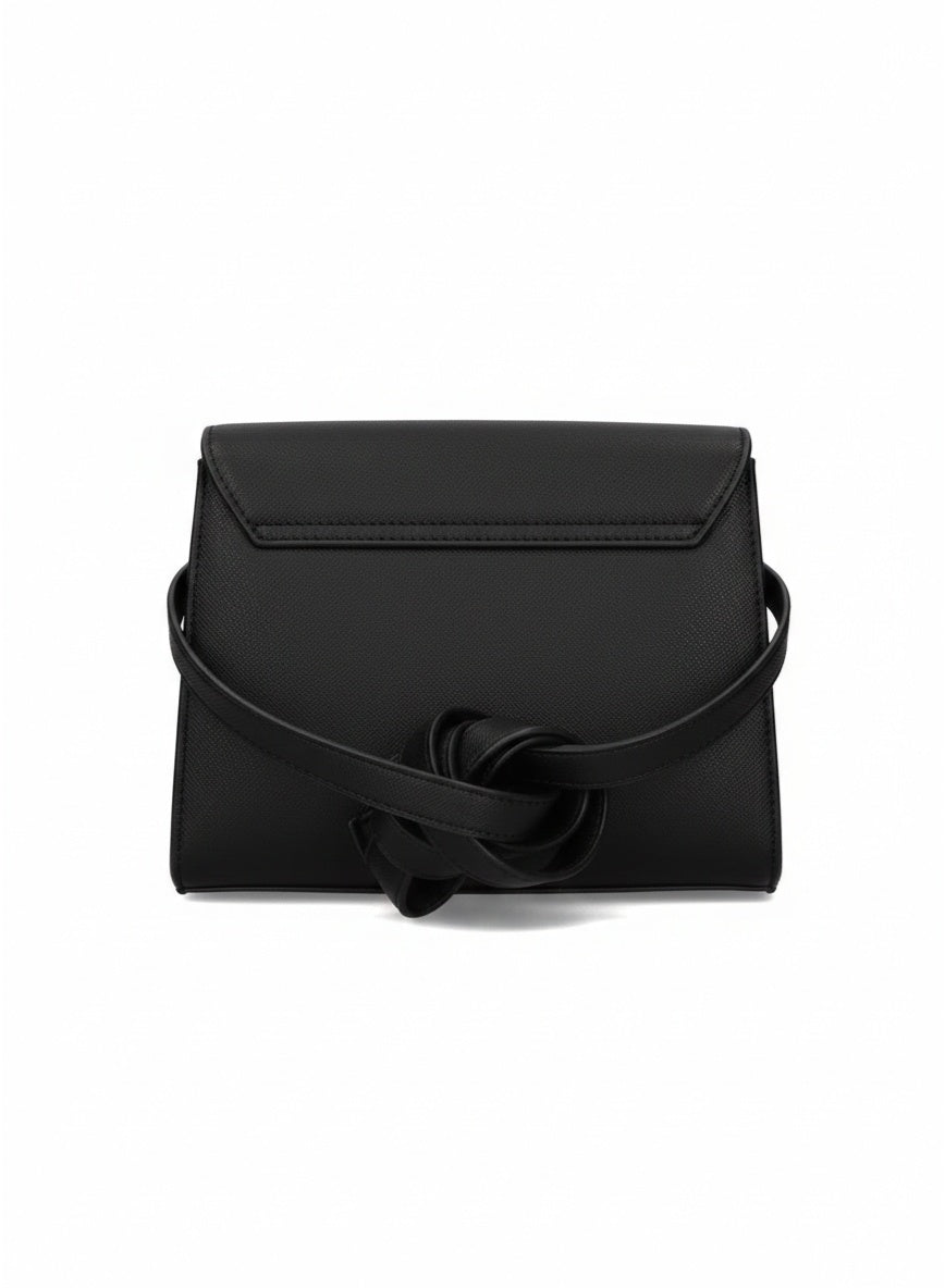 David Jones Shoulder Bag for Women, faux Leather Hobo Crossover Fashion Handbag Purse Color BLACK