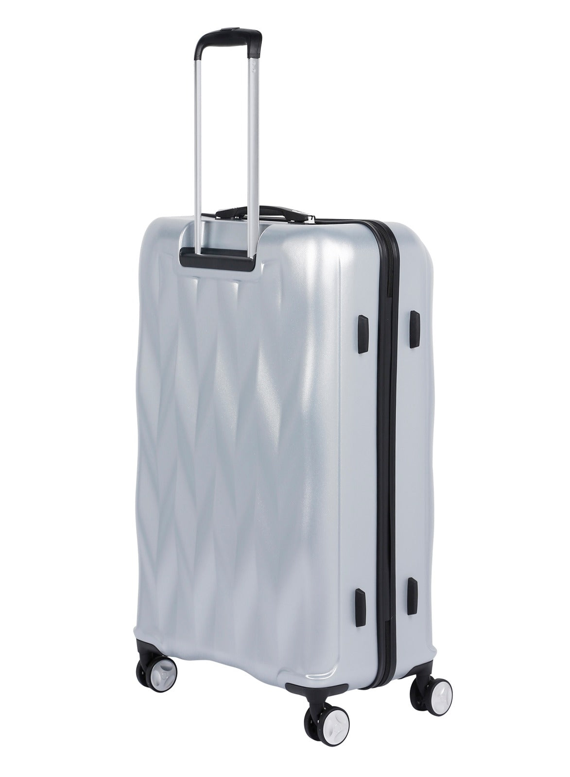 BEBE Ellise Hardside Luggage on Wheels for Unisex | Ultra Lightweight ABS on with Spinner Wheels 4 Color Silver