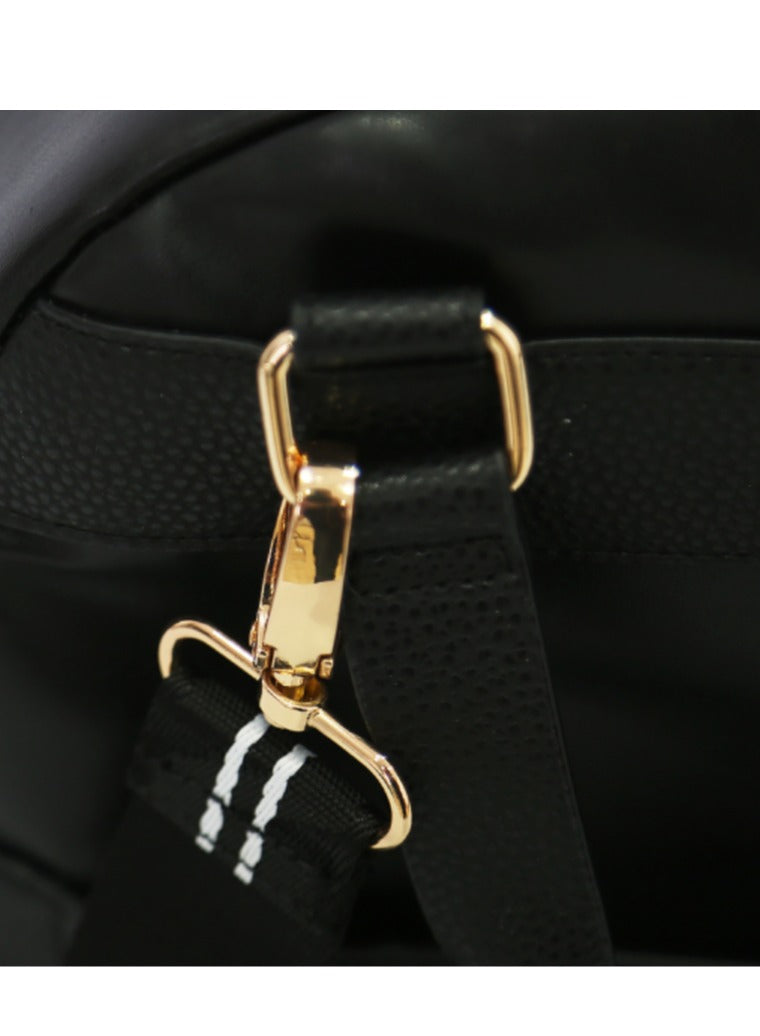 DKNY Bias Travel and Business Laptop Backpack for Women and Girls (Black)