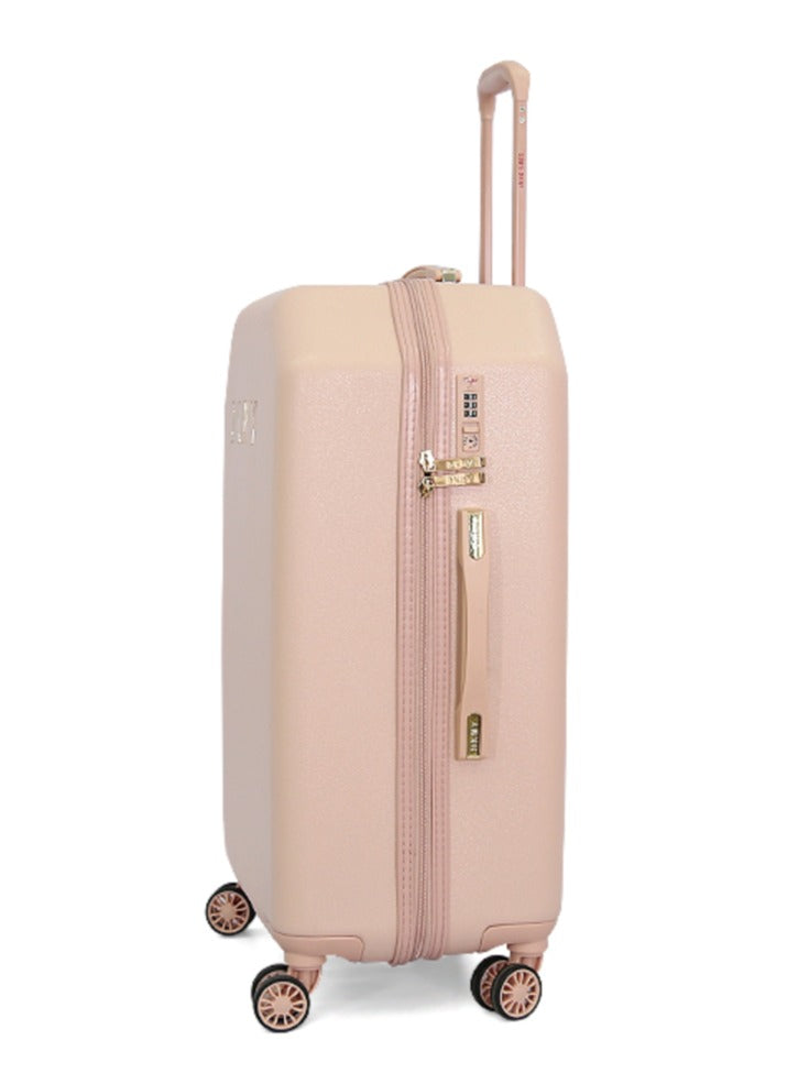DKNY Allure 3-Piece Hardsided Luggage Set on Wheels for Unisex | Ultra Lightweight ABS with Spinner Wheels 4 Color Pink