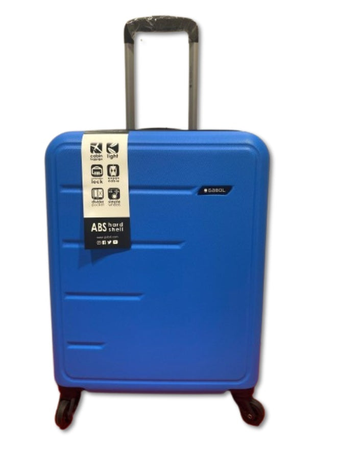 GABOL Future Medium Hard Shell Suitcase – Celeste Color | Lightweight ABS Trolley Luggage with 4 Spinner Wheels