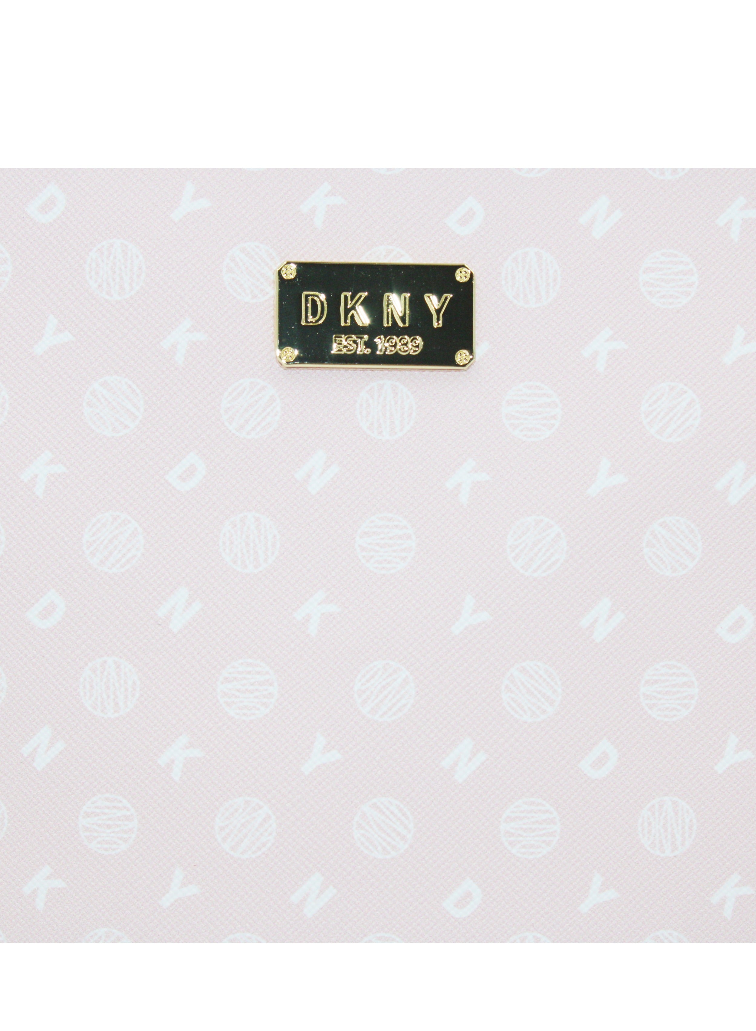DKNY Legacy Mini Tote Cosmetic Bag, Travel Make up Bag Small, Small Waterproof and Lightweight Cosmetic Bag Storage Bag, Small Makeup Bag, Travel Toiletry Bag
