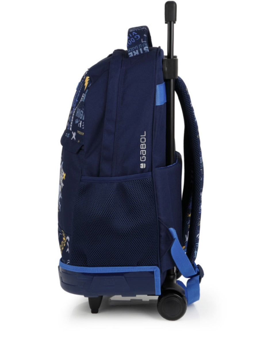 Gabol Skull Kids Trolley Backpack Children's Nursery School Bag for Preschool Boys Girls