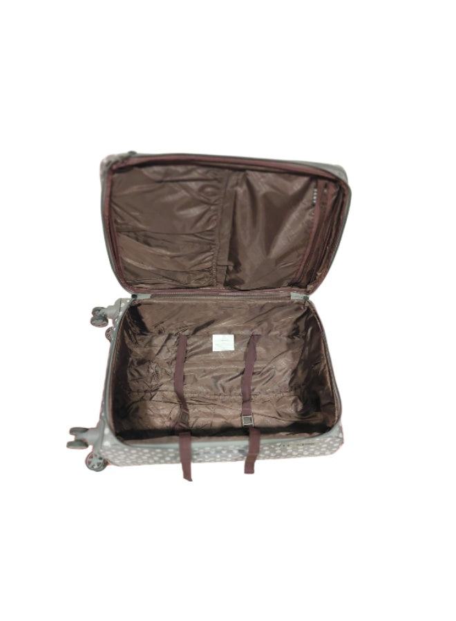 DKNY Legacy Hardside Luggage on Wheels for Unisex | Ultra Lightweight ABS on with Spinner Wheels 4 Color Charcol/White