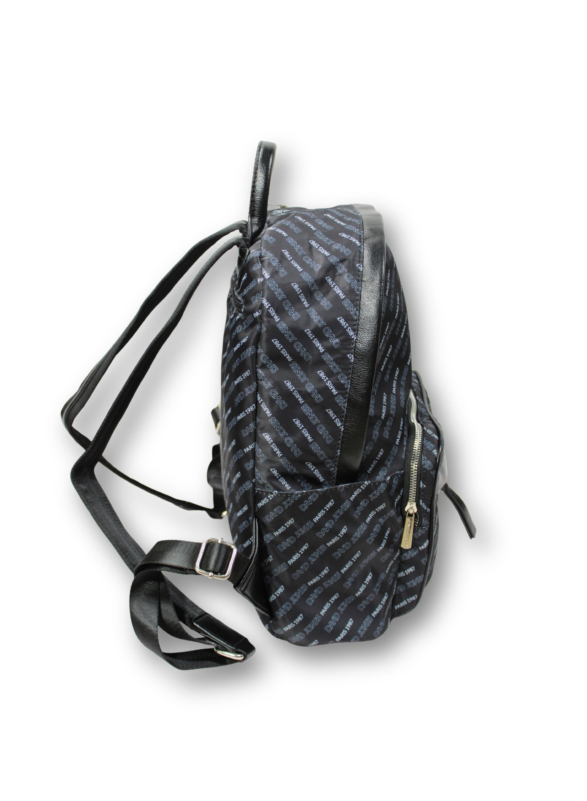 David Jones Women's Backpack Stylish and Durable Everyday Carry | Color Black (6889-5)