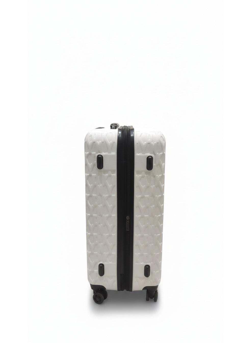 DKNY DNA Hardside Luggage on Wheels for Unisex | Ultra Lightweight ABS on with Spinner Wheels 4 Color White