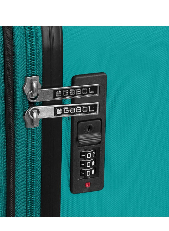 Gabol Future Hardside Luggage on Wheels for Unisex | Ultra Lightweight ABS on with Spinner Wheels 4 Color Turquoise