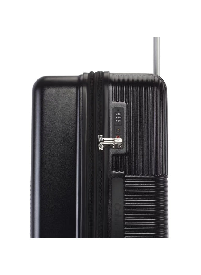 Calvin Klein Astoria Hardside Luggage on Wheels for Unisex | Ultra Lightweight ABS with 4 Spinner Wheels | Color Black