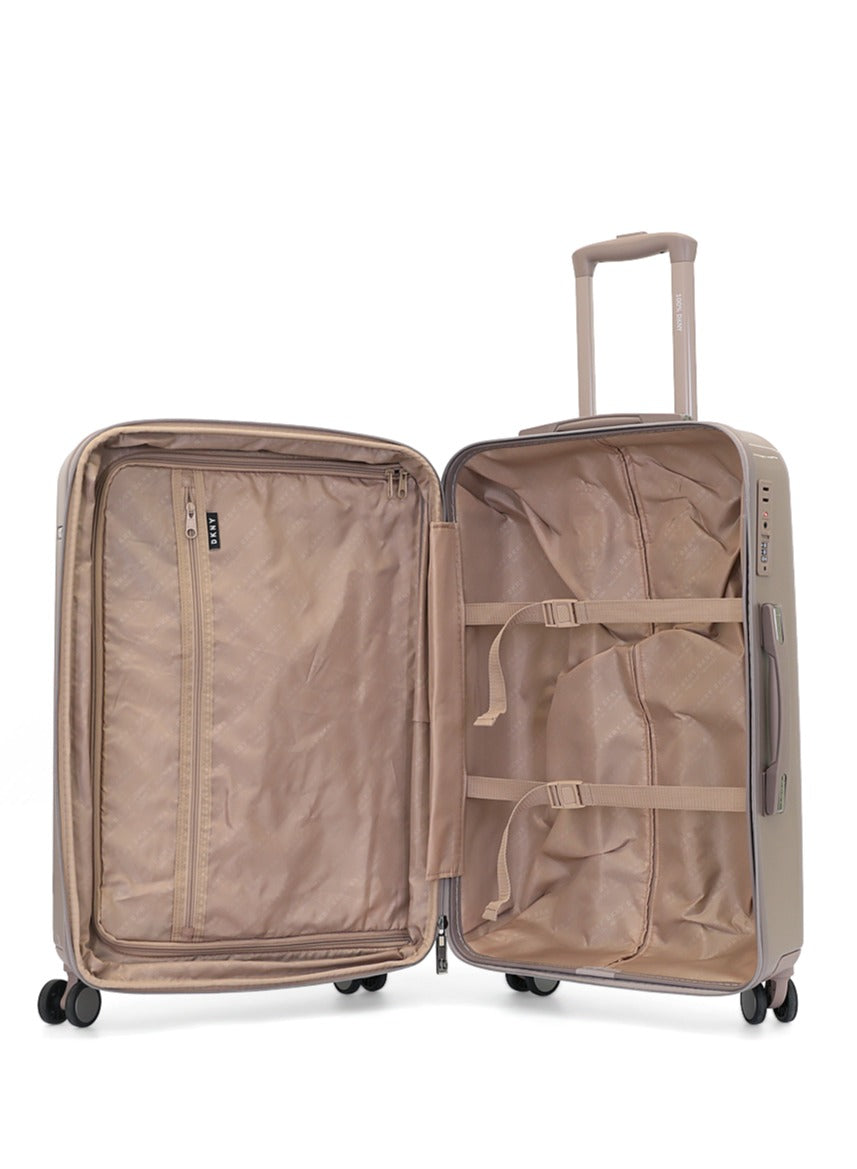 New Era Hardside Luggage on Wheels for Unisex | Ultra Lightweight ABS on with Spinner Wheels 4 Color Ash