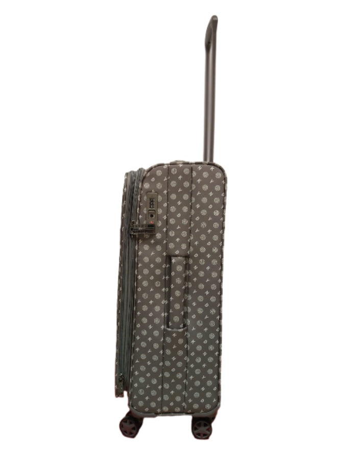 DKNY Legacy Hardside Luggage on Wheels for Unisex | Ultra Lightweight ABS on with Spinner Wheels 4 Color Charcol/White