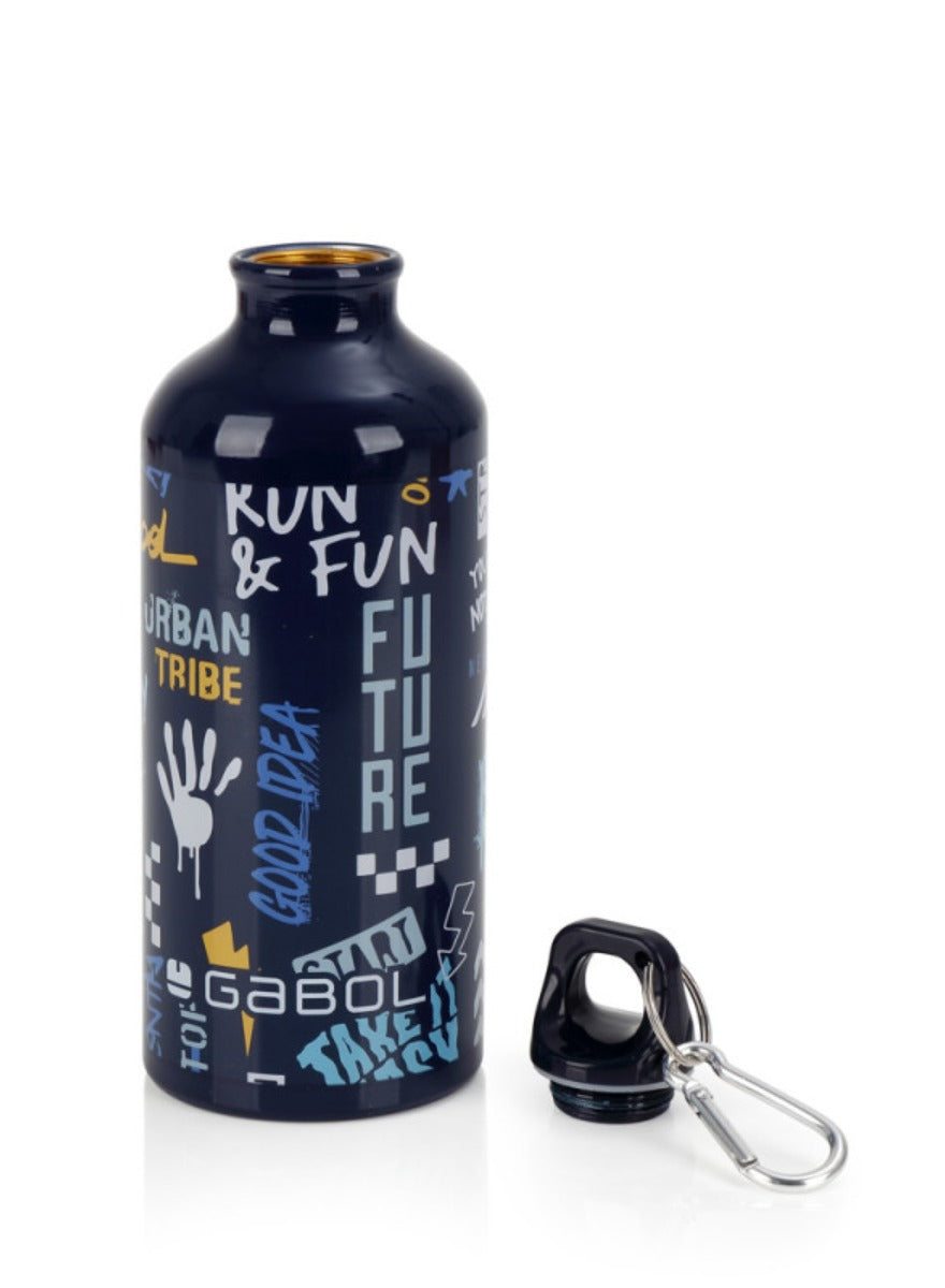 Gabol Sticker Kids Water Bottle for School, 600ml Kids water bottle stainless steel water bottle for kids, Double Wall Insulated Water Bottle