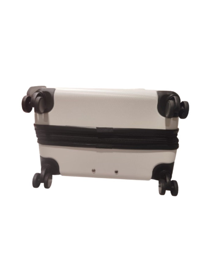 DKNY ECHO Hardside Luggage on Wheels for Unisex | Ultra Lightweight ABS on with Spinner Wheels 4 Color White