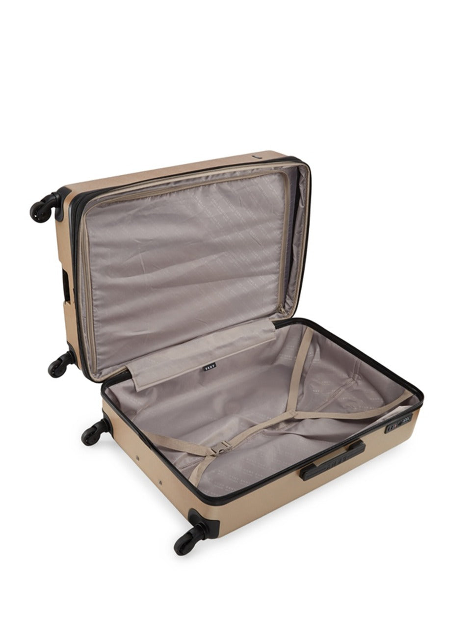 Dkny New Yorker Hardside Luggage on Wheels for Unisex | Ultra Lightweight ABS on with Spinner Wheels 4 Color Champagne