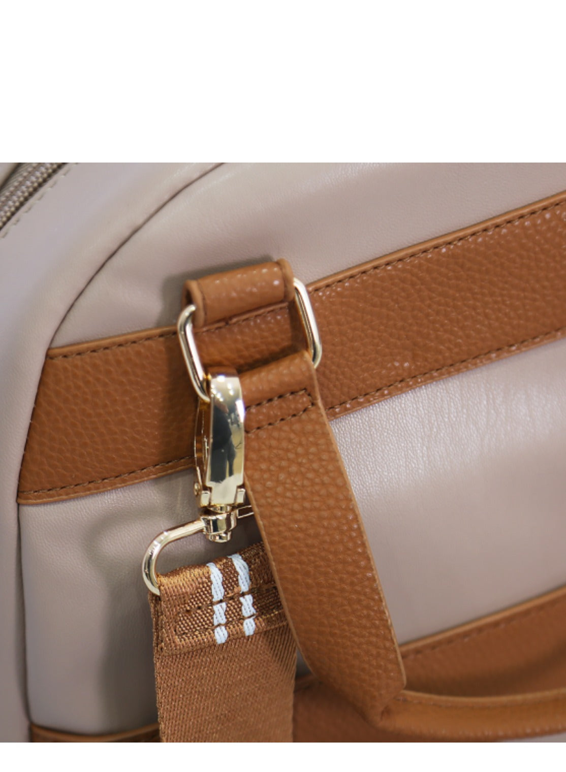 DKNY Bias Business Travel Daypack Laptop Backpack for Women and Girls(Cappuccino)