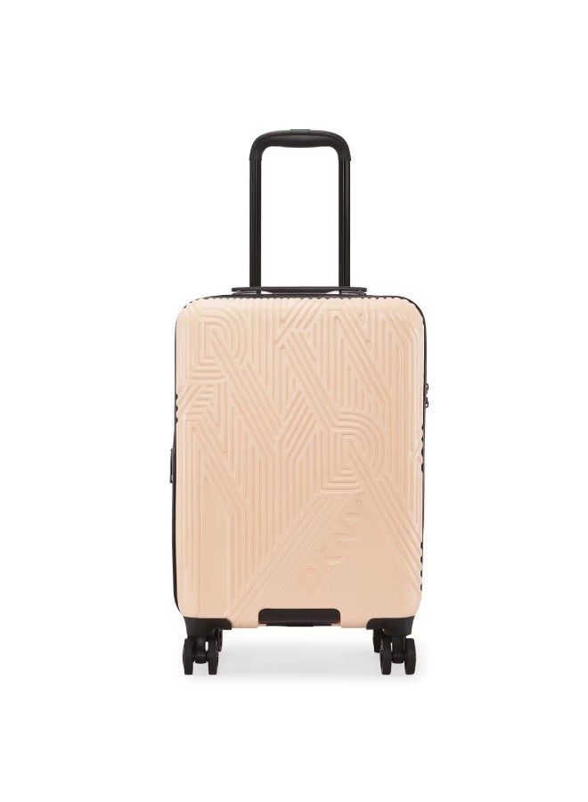 DKNY City Scape Hardside Luggage on Wheels for Unisex | Ultra Lightweight ABS with Spinner Wheels 4 Color Pale Peach