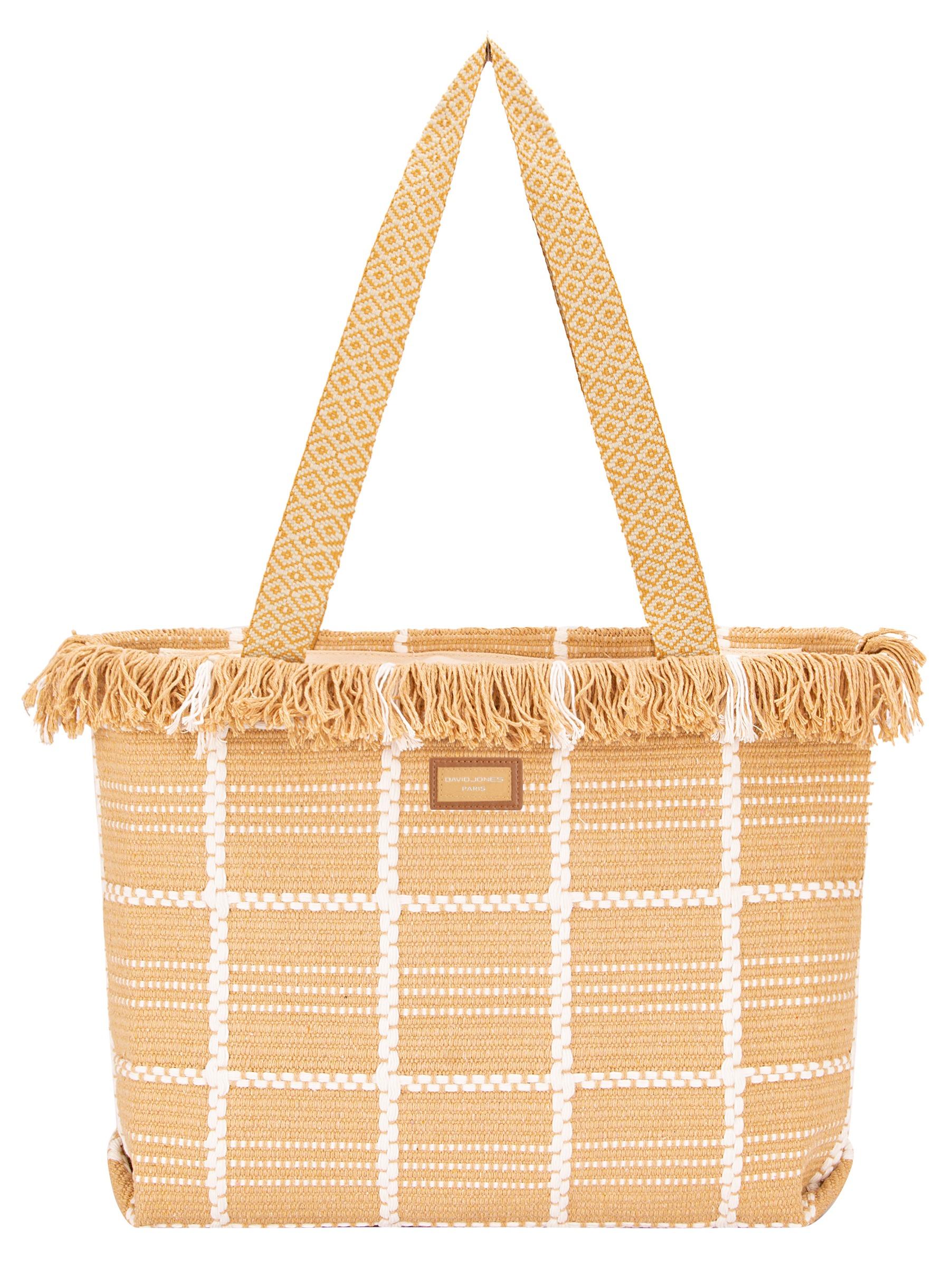 David Jones Kildine Womens Canvas Summer Tote Bags, Casual Beach Multifunction Bag,  Top Handle Shopping Crossbody Bag, Shoulder Bag Daily Working Handbag for Ladies Women Daily Use