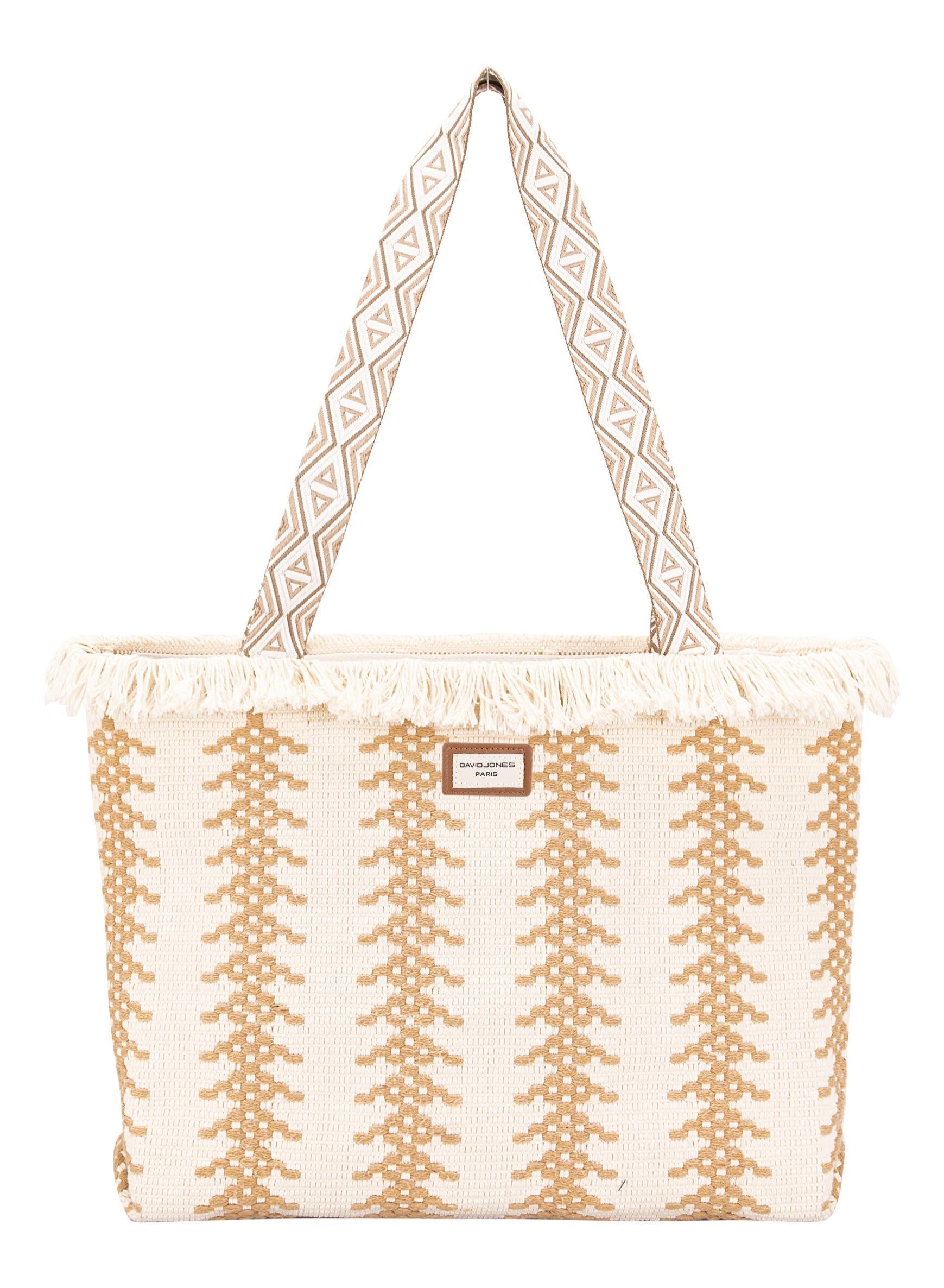 David Jones Kanza Womens Canvas Summer Tote Bags, Casual Beach Multifunction Bag,  Top Handle Shopping Crossbody Bag, Shoulder Bag Daily Working Handbag for Ladies Women Daily Use