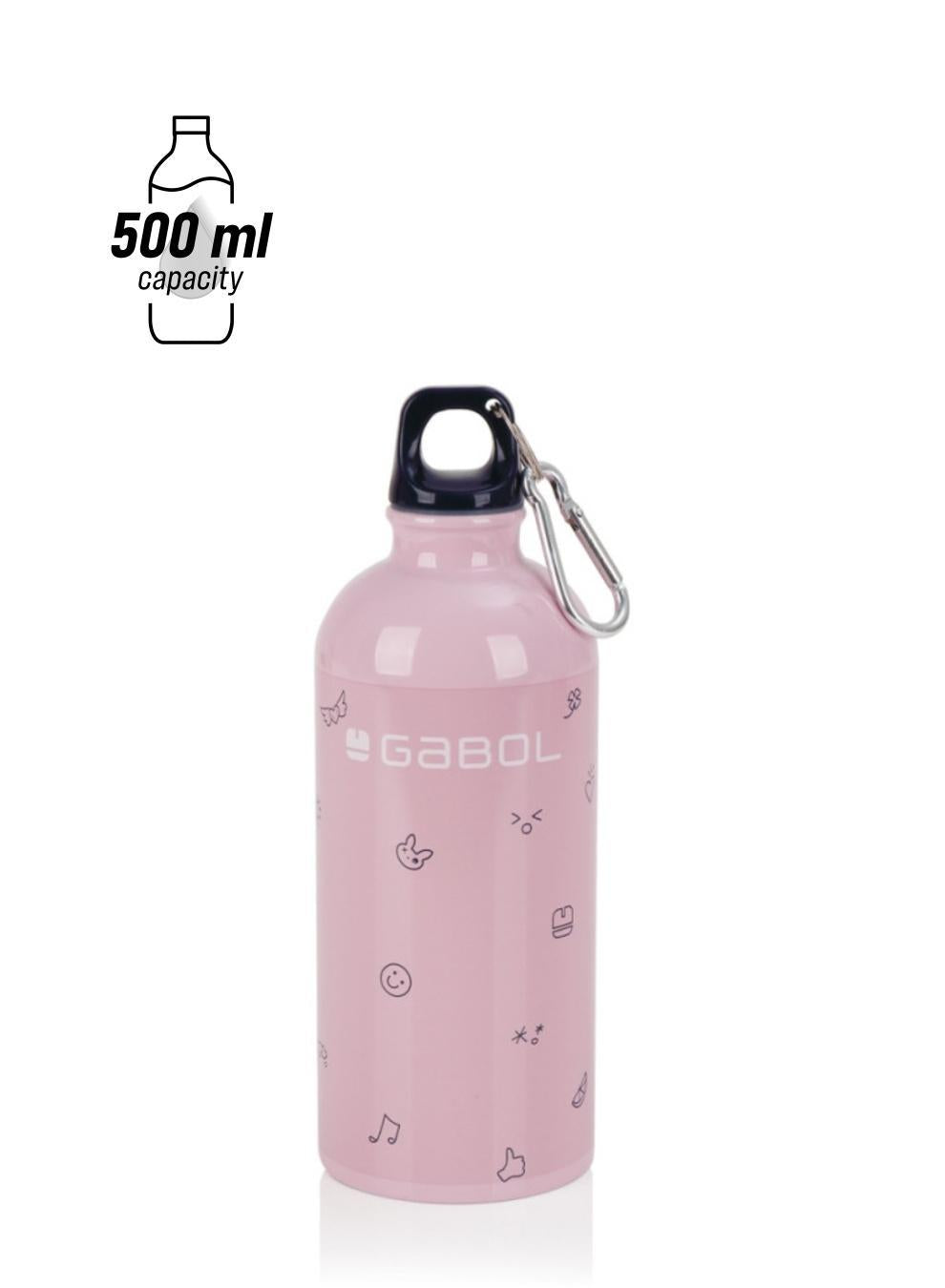 Gabol Icon Kids Water Bottle for School, 500ml Kids water bottle stainless steel water bottle for kids, Double Wall Insulated Water Bottle