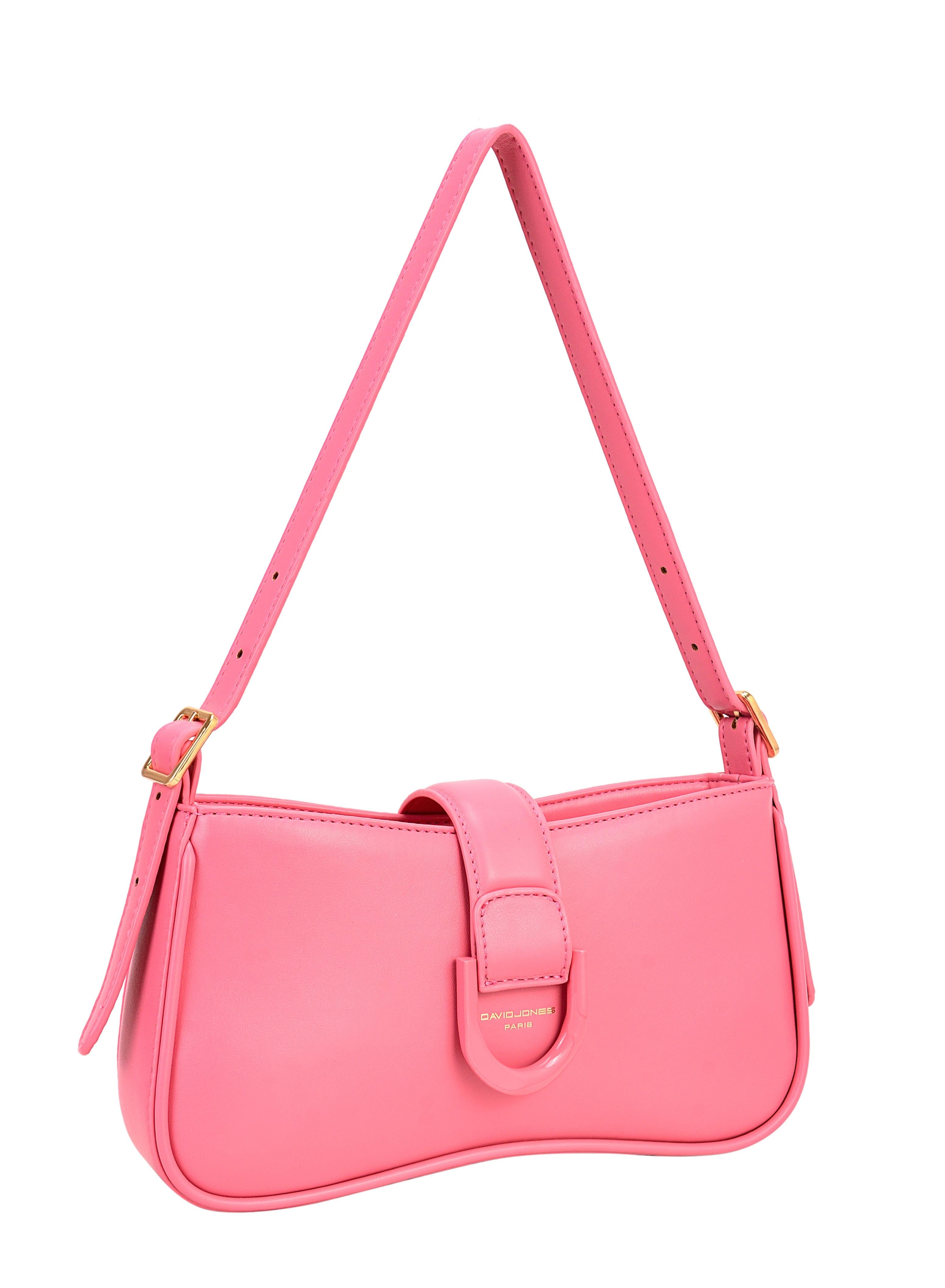 David Jones Kilia Collection Shoulder Bag for Women, faux Leather Hobo Crossover Fashion Handbag Purse