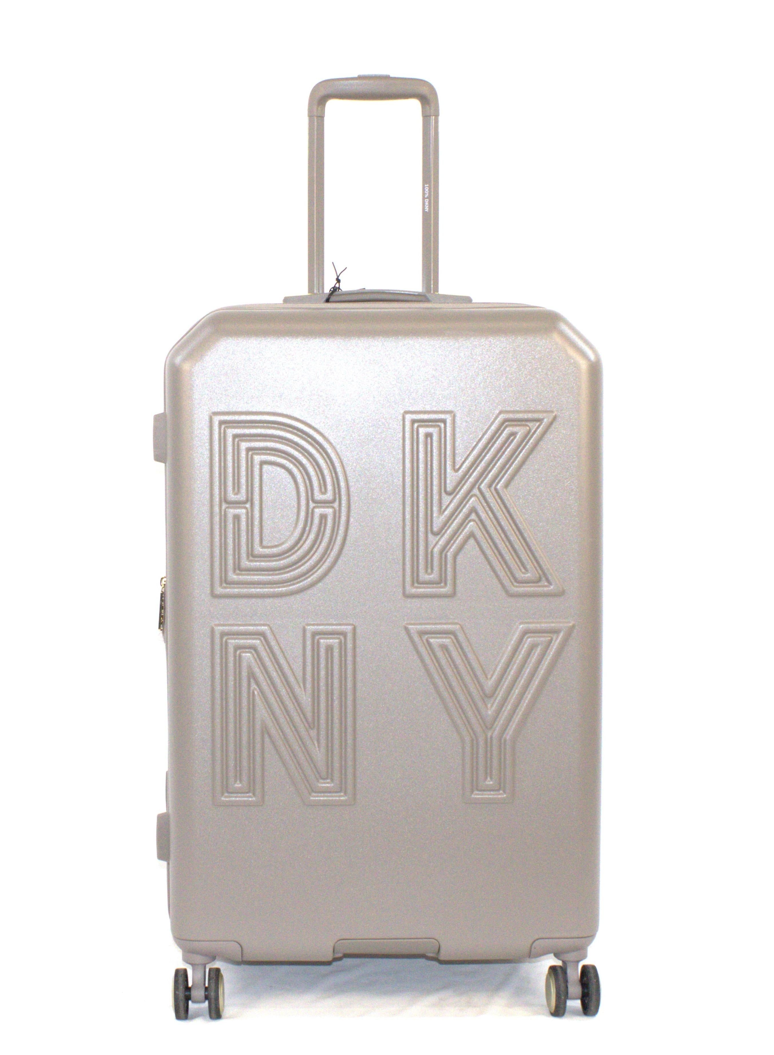 Dkny Remix Hardside Luggage on Wheels for Unisex | Ultra Lightweight ABS on with Spinner Wheels 4 Color Ash