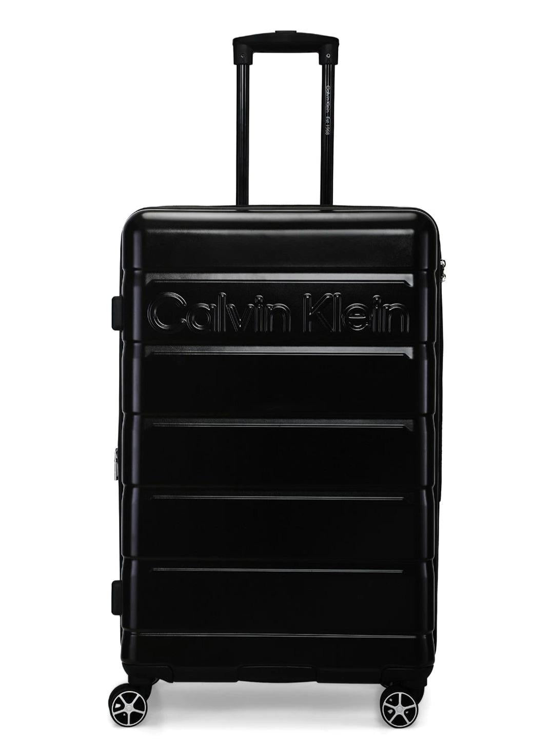 Ridge Line Hardside Spinner Luggage On Wheels, Ultra Lightweight ABS, 4 Double Wheels Color Black