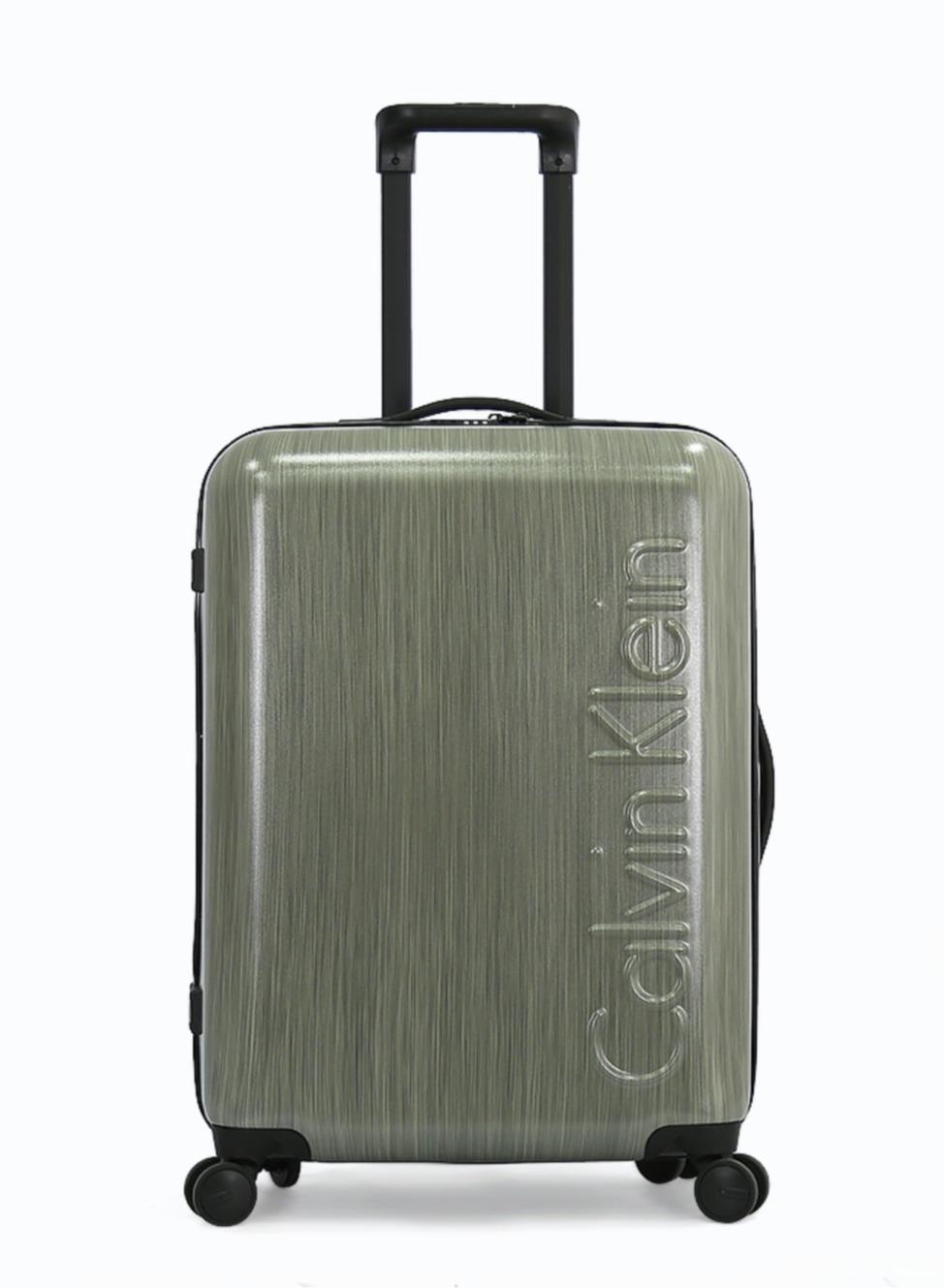 Calvin Klein South Hampton Hardside Spinner Luggage On Wheels, Ultra Lightweight Polycarbonate , 4 Double Wheels