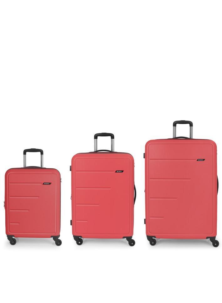 Gabol Future Hardside Luggage on Wheels for Unisex | Ultra Lightweight ABS on with Spinner Wheels 4 Color Coral