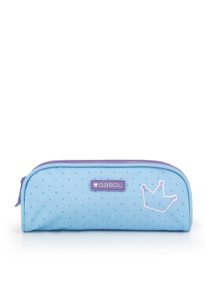 Blue Crown Pencil Case, Zippered