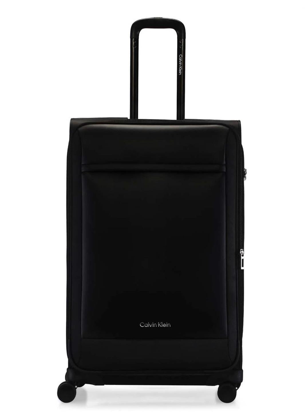 Escape Softside Spinner Luggage On Wheels, Ultra Lightweight ABS, 4 Double Wheels Color Black