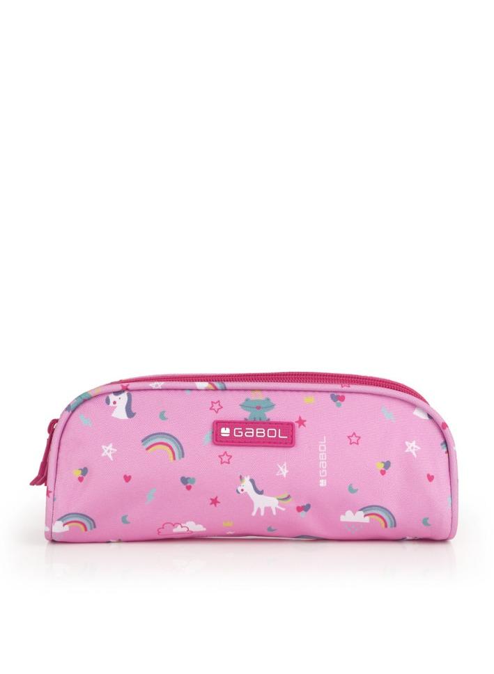 Pink Printed Pencil Case Unicorn