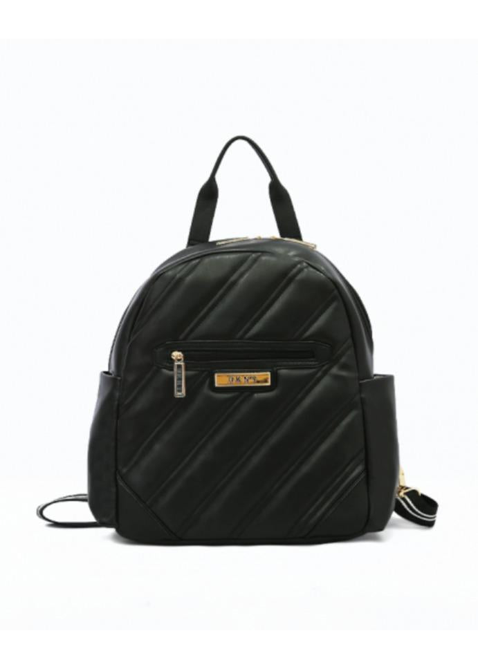 DKNY Bias Travel and Business Laptop Backpack for Women and Girls (Black)